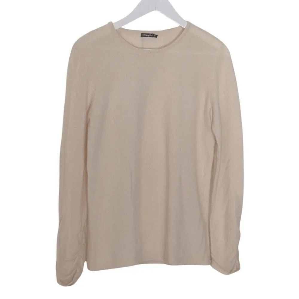 J. McLaughlin Loren Cashmere Winter White Pullover Sweater - Size: Medium